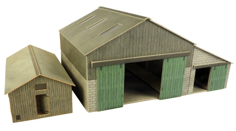 Metcalfe PO252 OO/HO Gauge Manor Farm Buildings Card Kit