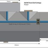 Metcalfe PO267 OO/HO Gauge Town End Cottage Card Kit