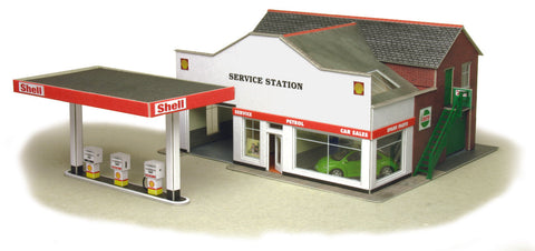 Metcalfe PO281 OO/HO Gauge Service Station/Garage Card Kit