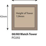 Metcalfe PO292 OO/HO Gauge Watch Tower Card Kit