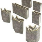 Metcalfe PO293 OO/HO Gauge Curtain Walls Card Kit