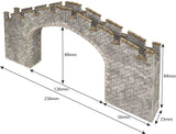 Metcalfe PO296 OO/HO Gauge Castle Wall Bridge Card Kit