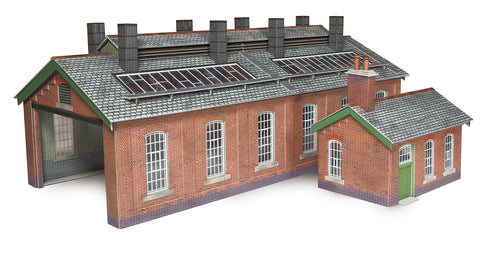 Metcalfe PO313 OO/HO Gauge Double Track Engine Shed Card Kit