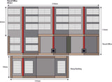 Metcalfe PO321 OO/HO Gauge Parcels Office Card Kit