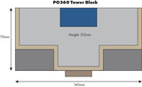 Metcalfe PO360 OO/HO Gauge Low Relief Tower Block Card Kit