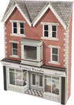 Metcalfe PO374 OO/HO Gauge No 7 High Street Low Relief Shop Front Card Kit