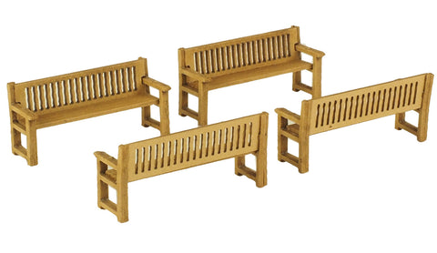 Metcalfe PO503 OO/HO Gauge Park Benches Card Kit