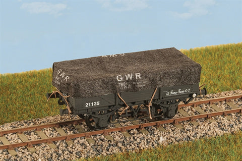 Parkside PS91 O Gauge Wagon Tarpaulins GWR (Pack 3)