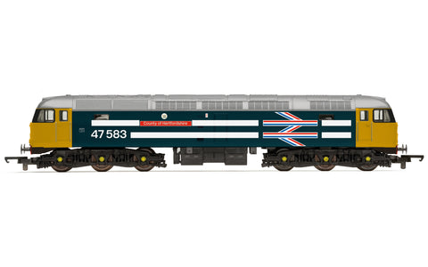 Hornby R30040TTS OO Gauge BR, Class 47, Co-Co, 47583 ‘County of Hertfordshire’ - Era 7