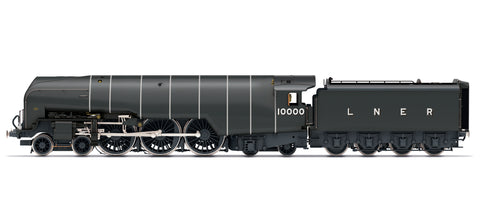 Hornby R30126 OO Gauge LNER, W1 Class 'Hush Hush' (Smoke Lifting Cowl), 4-6-4, 10000 - Era 4