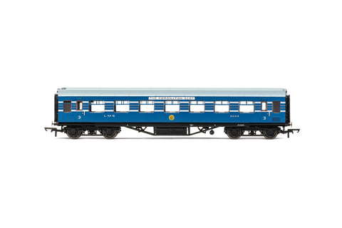Hornby R40056A OO Gauge LMS, Stanier D1981 Coronation Scot 57' RTO Coach, 9004 - Era 3