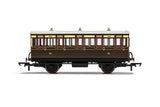 Hornby R40066 OO Gauge GWR, 4 Wheel Coach, 3rd Class, 1889 - Era 2/3