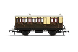 Hornby R40067 OO Gauge GWR, 4 Wheel Coach, Brake 3rd Class, 301 - Era 2/3