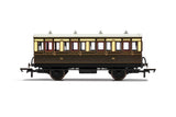 Hornby R40111 OO Gauge GWR, 4 Wheel Coach, 1st Class, Fitted Lights, 143 - Era 2/3