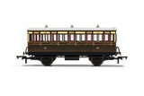 Hornby R40112A OO Gauge GWR, 4 Wheel Coach, 3rd Class, Fitted Lights, 1882 - Era 2/3