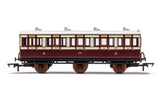 Hornby R40120A OO Gauge LNWR, 6 Wheel Coach, 3rd Class, Fitted Lights, 4671 - Era 2
