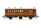 Hornby R40130 OO Gauge LNER, 6 Wheel Coach, Brake 3rd Class, Fitted Lights, 4589 - Era 3