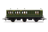 Hornby R40134 OO Gauge SR, 6 Wheel Coach, Brake 3rd Class, Fitted Lights, 3750 - Era 3