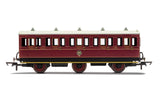 Hornby R40136 OO Gauge NBR, 6 Wheel Coach, 3rd Class, Fitted Lights, 1169 - Era 2