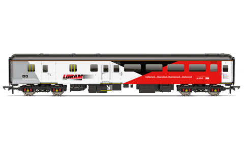 Hornby R40144 OO Gauge Loram, Mk2F BSO Coach, 9525 - Era 11