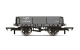 Hornby R60022 OO Gauge 3 Plank Wagon, LMS - Era 3