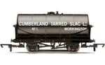Hornby R60034 OO Gauge 20T Tank Wagon, Cumberland Tarred Slag - Era 2/3