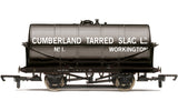 Hornby R60034 OO Gauge 20T Tank Wagon, Cumberland Tarred Slag - Era 2/3