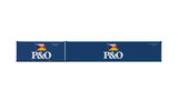 Hornby R60041 OO Gauge P&O, Container Pack, 1 x 20’ and 1 x 40’ Containers - Era 11