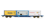 Hornby R60045 OO Gauge Touax, KFA Container Wagon, with 3 x 20’ Tanktainers - Era 11