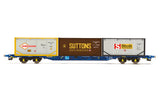 Hornby R60046 OO Gauge Touax, KFA Container Wagon, with 3 x 20’ Tanktainers - Era 11