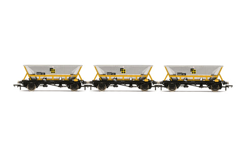 Hornby R60065 OO Gauge HAA Hopper Wagons, Three Pack, BR Coal Sector - Era 8