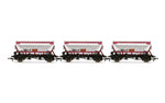 Hornby R60071 OO Gauge CDA Hopper Wagons, Three Pack, EWS - Era 9