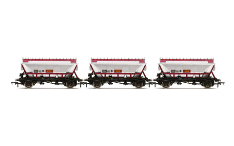Hornby R60071 OO Gauge CDA Hopper Wagons, Three Pack, EWS - Era 9