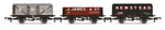 Hornby R60103 OO Gauge Triple Wagon Pack, B.W & Co, J. James & Co. & Newstead Colliery - Era 3