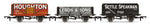 Hornby R60116 OO Gauge Triple Wagon Pack, Settle Speakman, Thos. Lebon & Sons & Houghton Main - Era 3