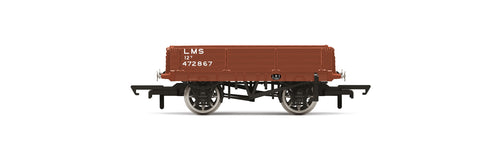 Hornby R60188 OO Gauge 3 Plank Wagon, LMS - Era 3