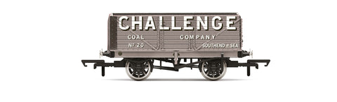 Hornby R60193 OO Gauge 7 Plank Wagon, Challenge Coal Company - Era 3