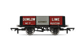 Hornby R6947 OO Gauge Dowlow Lime, 5 Plank Wagon, No. 7 - Era 2/3