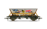 Hornby R6961 OO Gauge BR, HAA wagon with graffiti, 355855 - Era 8