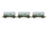 Hornby R6964 OO Gauge ECC, CDA Hoppers, weathered, three pack - Era 8