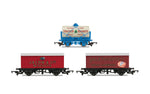 Hornby R6991 OO Gauge Hornby 'Retro' Wagons, three pack, United Dairies Tanker, Jacob's Biscuits, Palethorpes
