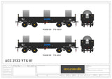 Accurascale 2132VTGO1 OO Gauge JSA Bogie Open Steel Wagon Twin Pack - VTG 1