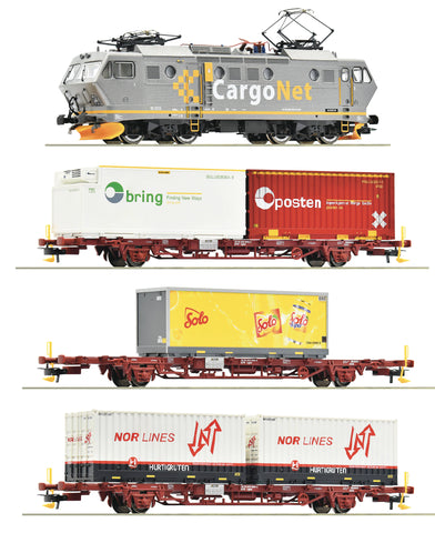 Roco 61486 HO Gauge Cargonet EL16 Electric Freight Train Pack VI