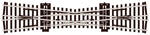 Peco SL-80 OO Gauge Insulfrog Single Slip (12° angle)