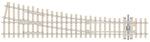 Peco SL-E1095 OO Gauge Code 75 Concrete Sleeper Medium Radius R/H Electrofrog Point
