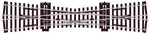 Peco SL-E180 OO Gauge Code 75 Electrofrog Single Slip (12° angle)