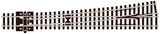 Peco SL-E389 N Gauge L/H Large Radius Electrofrog Turnout/Point