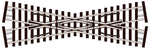 Peco SL-E393F N Gauge Short Crossing Code 55 Finescale