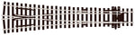 Peco SLE98 OO Gauge Large Radius Electrofrog Y Turnout/Point
