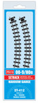 Peco ST-412 OO-9 Gauge No 1 Radius Double Curved Track (Pack 4)
